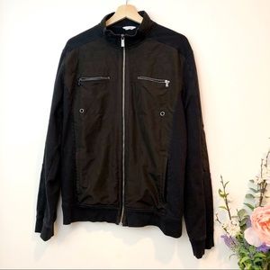 Calvin Klein | black lightweight zip up jacket